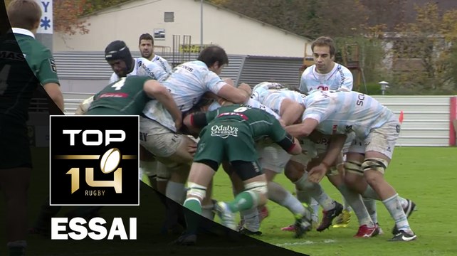 TOP 14 ‐ Essai Dimitri SZARZEWSKI (R92) – Pau-Racing 92 – J11 – Saison 2016/2017