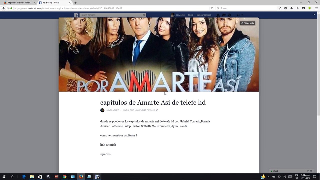 explicacion de video por facebooks por amarte asi
