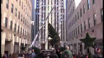 El Rockefeller Center se prepara para el encendido de su árbol de Navidad