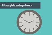 11 fotos captadas en el segundo exacto.