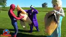SPIDERMAN vs Frozen Elsa SUMO BATTLE SUMO Spiderman vs SUMO Joker Funny Superhereo Video Spiderman