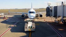 Boston Logan Airport Plane Spotting JetBlue Airways backing away from terminal