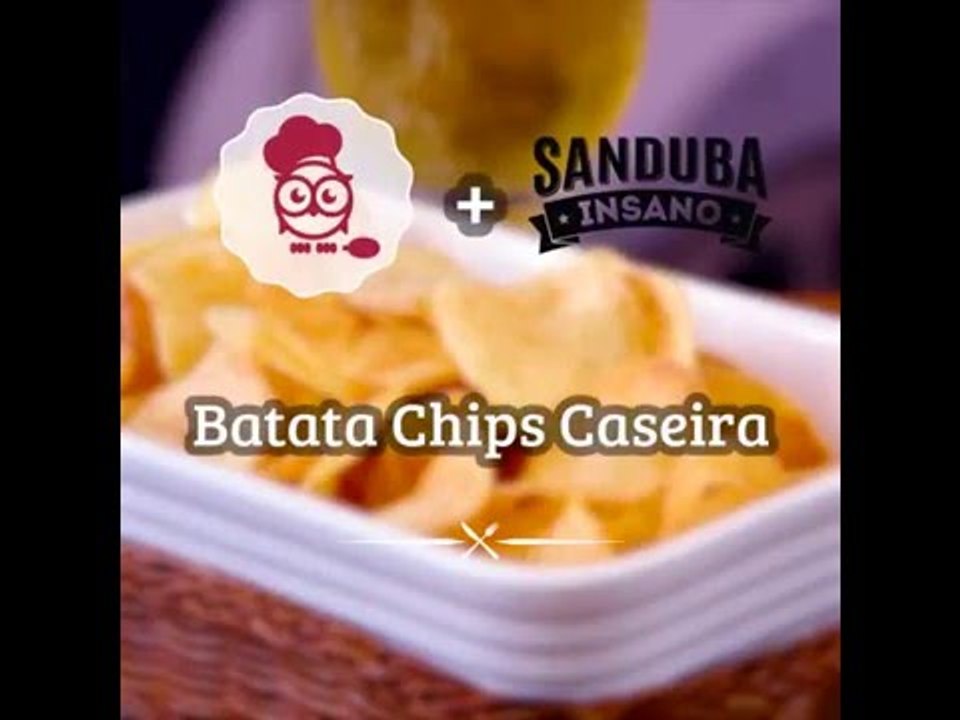 Batata chips caseira