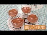 Musse de chocolate rápido e fácil