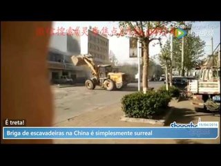 É treta! Briga de escavadeiras na China é simplesmente surreal   TecMundo 2