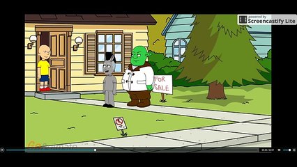 Caillou has a huge party and gets grounded