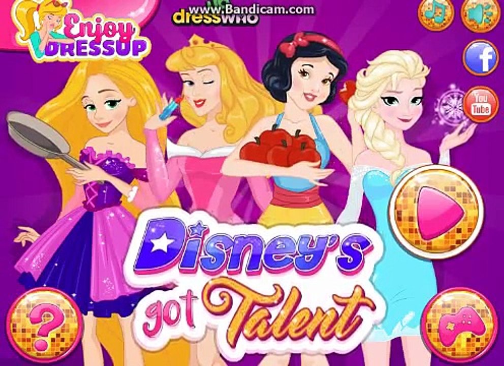 Disney Princess Got Talent - Elsa Rapunzel Snow White and Aurora - Princess Games for Kids