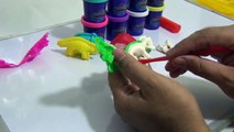 Play Doh How To Make Dinosaurs With Dinosaur Mold Set!