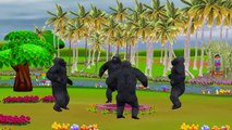 King Kong And Dinosaurs Cartoons Singing And Dancing Ringa Ringa Roses Children Nursery Rhymes