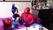 Superhero in real life! w/ Spiderman vs Deadpool & Maleficent & Batman. Woman in Anger. Episode 11