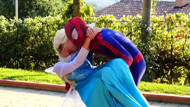 Frozen Elsa Shark! W/ Spiderman Rapunzel & Joker! Spiderman turns into Shark - Funny Superhero