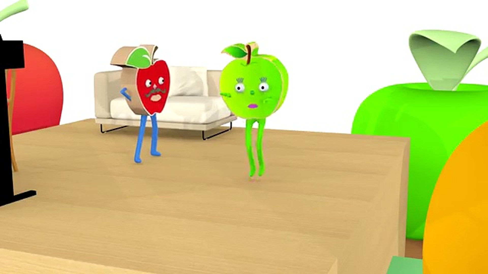 ⁣Wood Apple Finger Family Toy Apple Daddy Finger Song