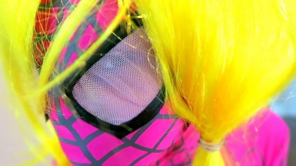 How To Dab! - Spiderman vs Joker - Frozen Anna, Pink Spidergirl, Power Ranger, Venom - Fun Superhero