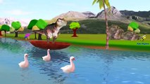 Dinosaurs Cartoons for Children Finger Family Rhymes | If You Are Happy Row Row Row Your Boat Rhymes