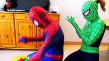 Frozen Elsa DANCING with Spiderman & Hulk! w/ Pink Spidergirl, Maleficent & Fun Superheroes in Real!