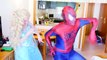 Spiderman Frozen Elsa Bad Baby Prank #4 Snow White Superman and Hulk Anna Love Story Superhero IRL