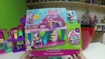 HUGE Surprise Egg Opening Disney Junior Minnie Mouse Toys Kids Video Fisher-Price Fabulous Mall