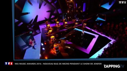 NRJ Music Awards 2016 : Nouveau problème de micro pendant la prestation de Jenifer (vidéo)