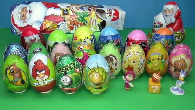 Киндер сюрприз 26 Surprise eggs, Маша и Медведь Kinder Surprise Disney Pixar Cars 2 Mickey Mouse