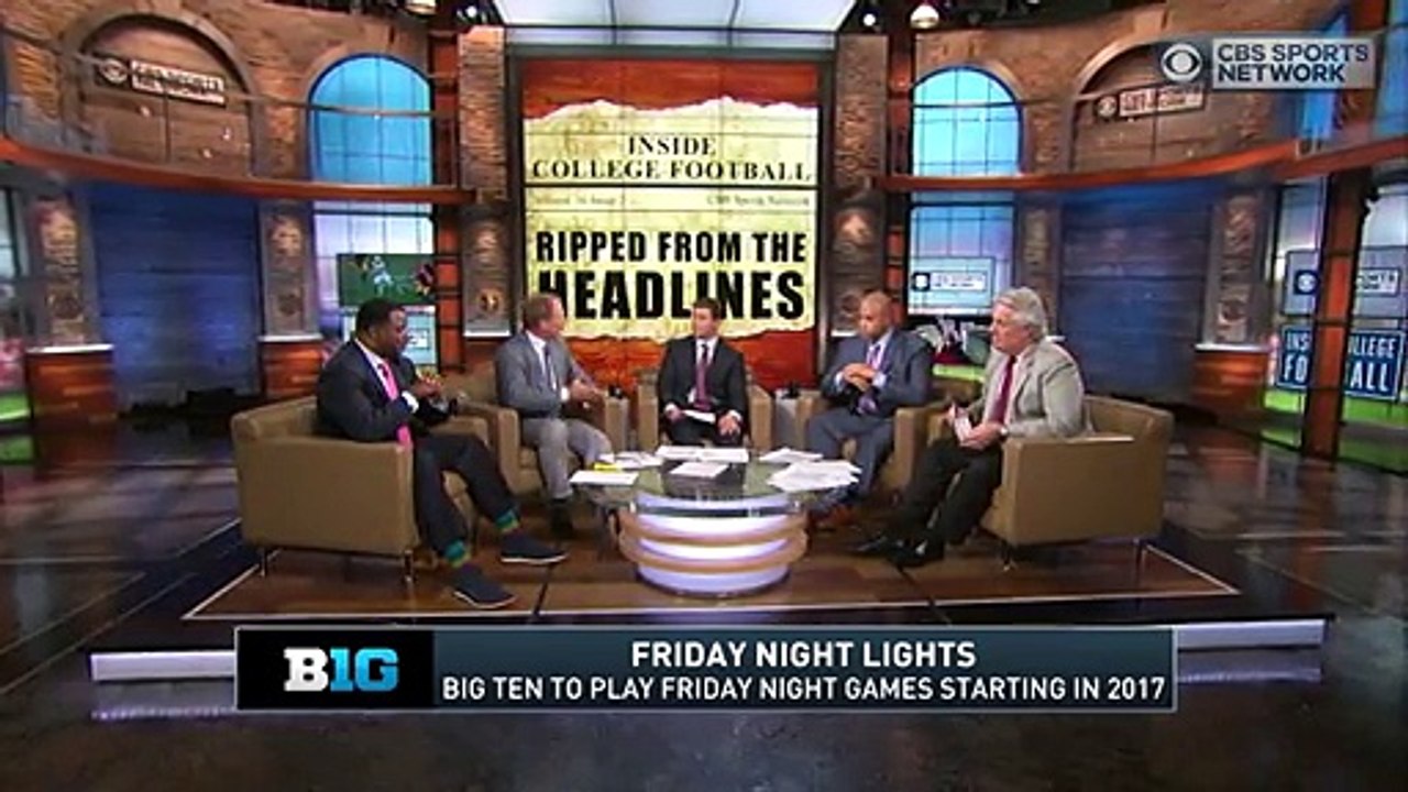 Inside College Football Big Ten to play Friday night games in 2017 - Video Dailymotion