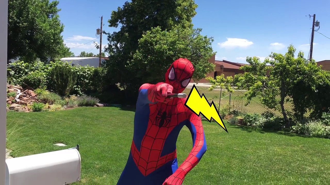 Ariel Mermaid Steps On Spidermans Face vs Maleficent Funny Superhero Movie In Real Life In 4K