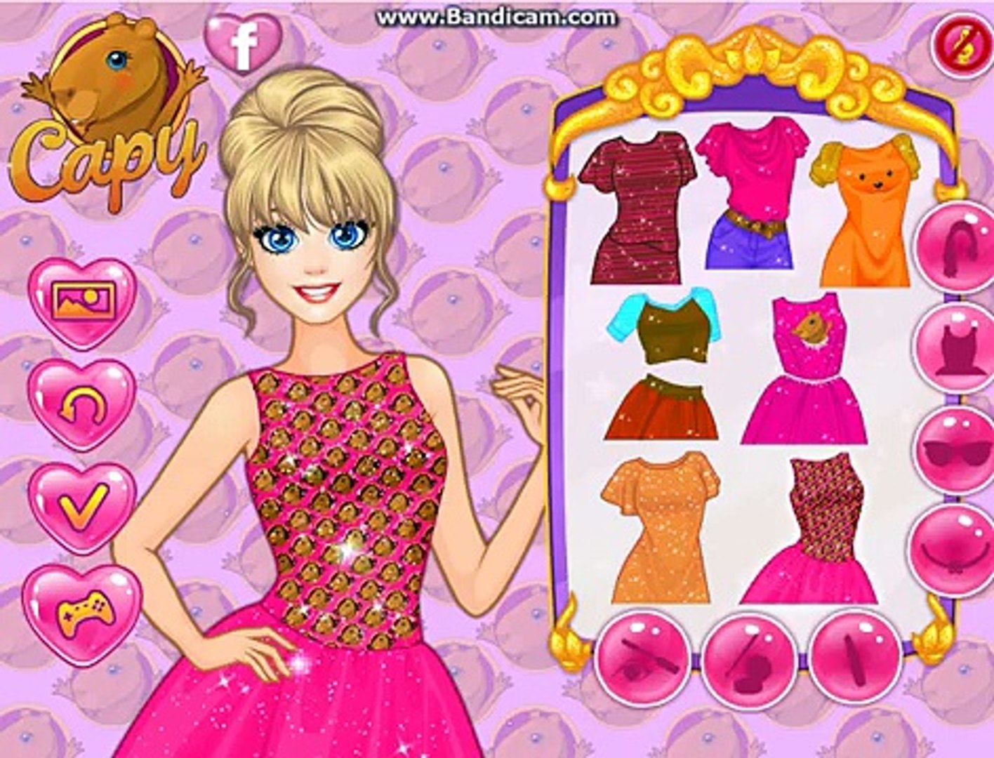 barbie dress up games capy