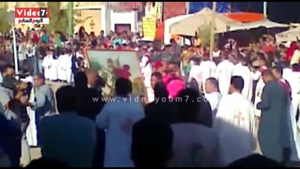 بالصور.. تواصل احتفالات الأقباط بمولد الشهيد "مار جرجس" بالأقصر