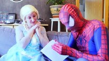 Spiderman & Frozen Elsa vs Maleficent! Spider Man Becomes Spider in Real Life ft Princess Anna Baby