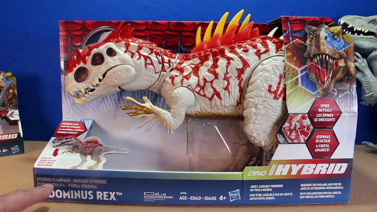 Jurassic World INDOMINUS REX Toy Dinosaurs Hybrid Rampage & Armor I-REX Dinosaur Toys Review-D8bmp9EhLWE