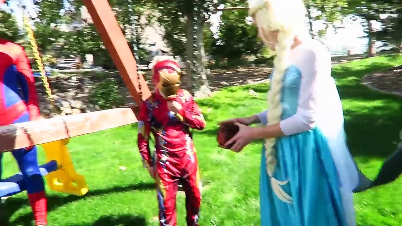 Frozen ANNA Gets BRACES! w/ Spiderman & Elsa Joker Maleficent Spidergirl Bubble Gum! CANDY PRANK
