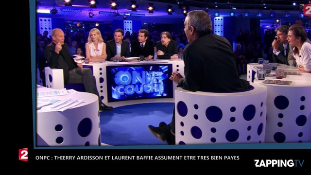 ONPC : Thierry Ardisson et Laurent Baffie assument être très bien payés (vidéo)