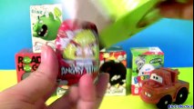 Toy Surprise Boxes Angry Birds Kinder Eggs with Mater Disney Pixar Cars Blu Toys Club - YouTube
