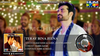 Teray Bina Jeena Full Audio Song | Maria khan, Humayun Saeed | Rahat fateh ali khan | Bin Roye | HUM FILM