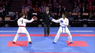 Female Kumite Bronze -55 Tzu-Yun Wen TPE V Syakilla Salni Jerry Krishnan MAS 2016 WKF World Championships