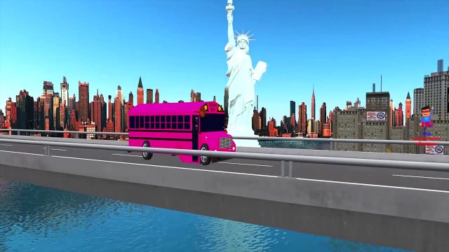 Wheels On Bus | Cartoon Wheels on the Bus Children Nursery Rhymes Animated