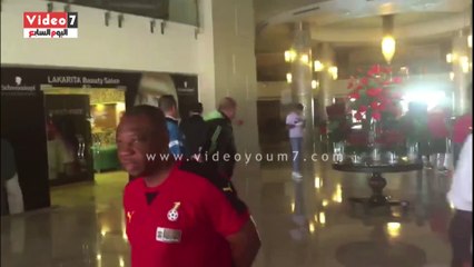 بالفيديو .. نزهة للاعبي غانا في محيط الفندق ببرج العرب