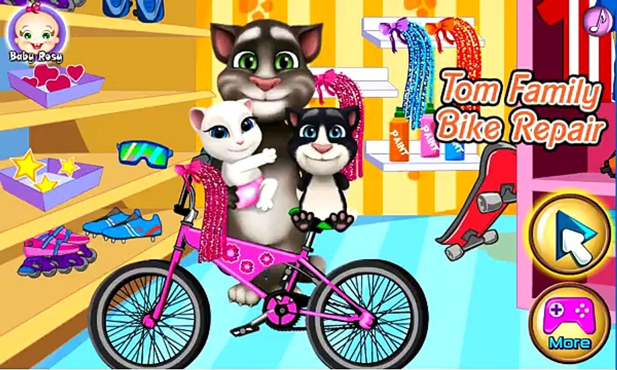 Talking Tom and Familly Bike Repair - Talking Tom Games (Kids Games & Kids Rhymes)
