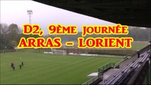 D2 (J9) ARRAS - LORIENT, Résumé et interviews (2016)