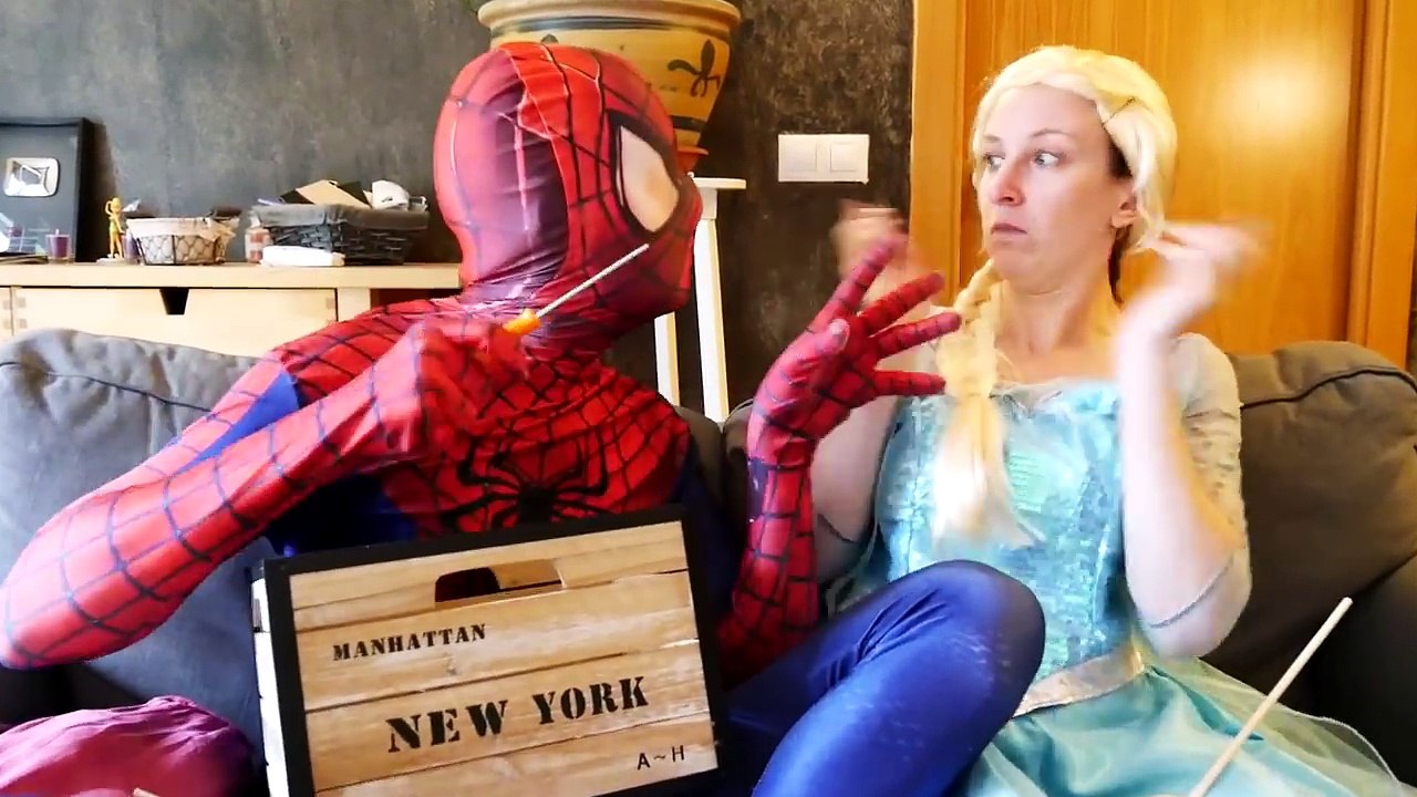 Ugly Teeth Frozen Elsa vs Spider-Man Dentist w/ Joker & Maleficent vs Pink Spiderman In Real Life