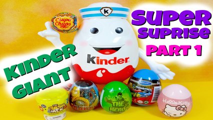 Kinder GIANT Part 1- Chupa Chups, Trash Pack, Hello Kitty, Welly Cars and more