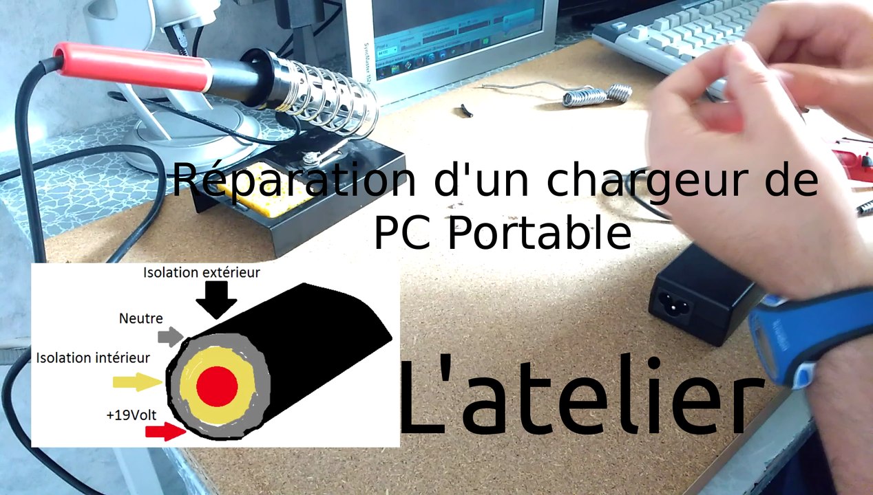 L'atelier - Réparation d'un chargeur de PC Portable