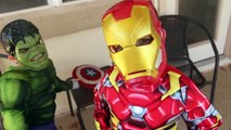 SUPERHEROES In Real Life Parody ~ Attack of the Hulk Nerf War Spidey Spiderman   Ironman New Ending