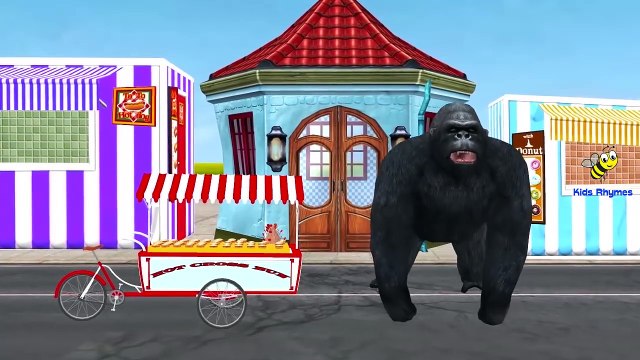 Finger Family Rhymes King kong Cartoons | Rain Rain Go Away Hot Cross Buns Nursery Rhymes