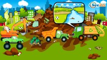 Tracteur et Pelleteuse pour bébés | Dessin animé français pour petits | Vidéo éducative