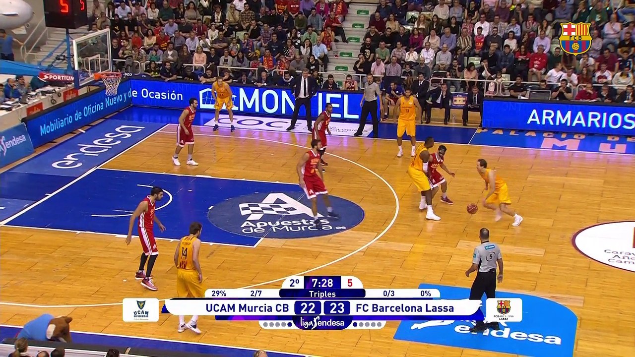 [HIGHLIGHTS] BASKET (ACB): Múrcia – FC Barcelona Lassa (83-99)