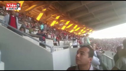 "هتافات مدوية" للمنتخب خلال إجراء الإحماء قبل مواجهة غانا