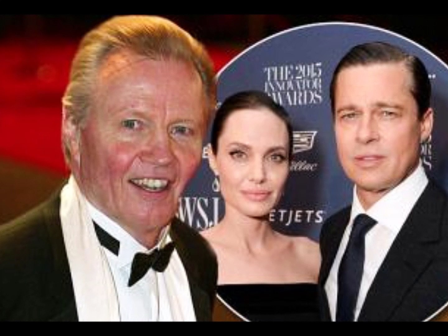 ⁣ANGELINA JOLIE Father  Hops, ANGELINA JOLIE  and BRAD PITT WORK  THINGS OUT
