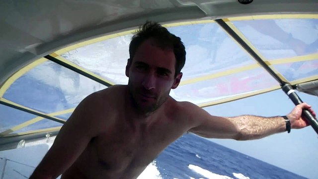 Morgan Lagravière au coude à coude avec Paul Meilhat / Vendée Globe