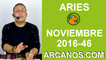 ARIES HOROSCOPO SEMANAL 6 al 12 de NOVIEMBRE 2016-Amor Solteros Parejas Dinero Trabajo-ARCANOS.COM