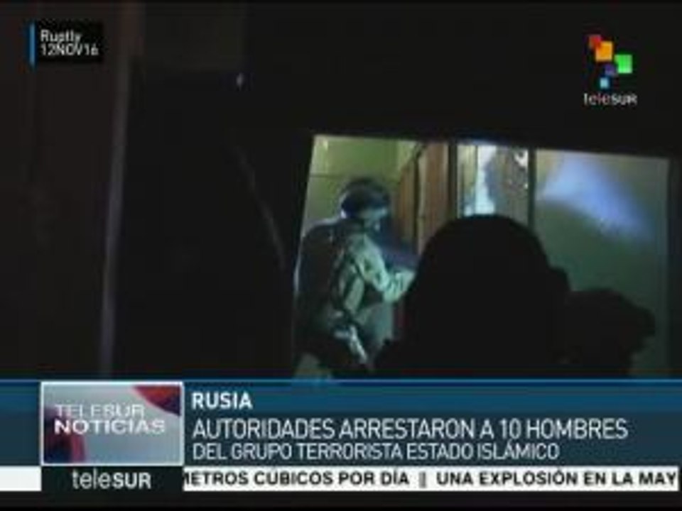Rusia: detienen a 10 presuntos integrantes de Daesh